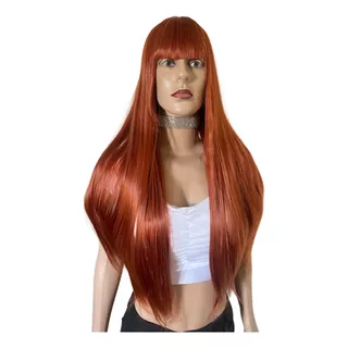 Peruca, Wig, Ruiva, Marina, 75cm, Futura, Promo