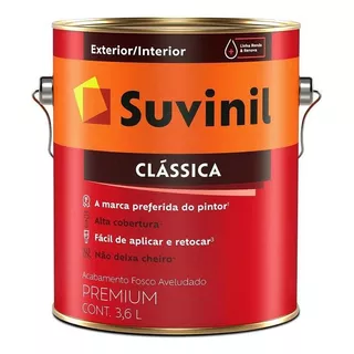 Tinta Látex Fosco Clássica Maxx Premium Palha 3,6l Suvinil