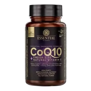 Coenzima Q10 Omega 3 Tg 60caps Essential Nutrition Original