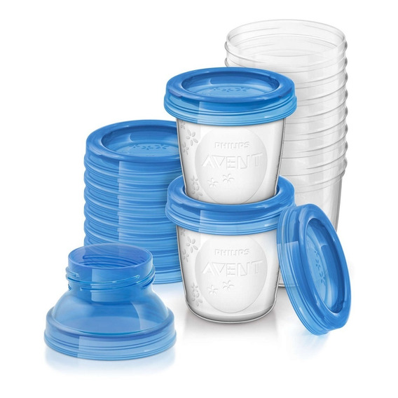 Set Vasos Almacenamiento Bebe 10 Unidades Avent Babymovil