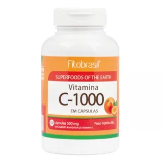 Vitamina C - 120 Cápsulas De 500mg - Fitobrasil