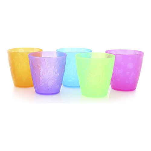Vasos Apilables De Colores X 5 Unidades - Baby Innovation Color Multicolor Liso