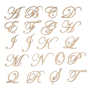  Letras Em Mdf Fonte Eduardian Script 3cm Pront Entrega 26 U
