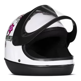 Capacete Para Moto  Integral Pro Tork Sport Moto  For Girls  Branco For Girls Tamanho 58 