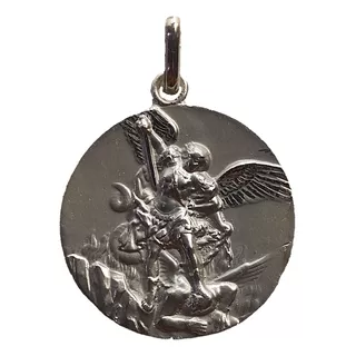 Medalla Plata 925 San Miguel Arcángel 334/1 Bautizo Comunión