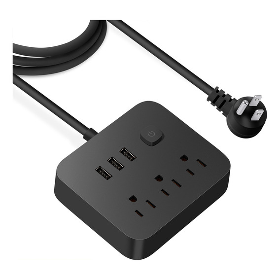 Regleta Con Puerto Usb Extensor De Enchufe Múltiple Portátil