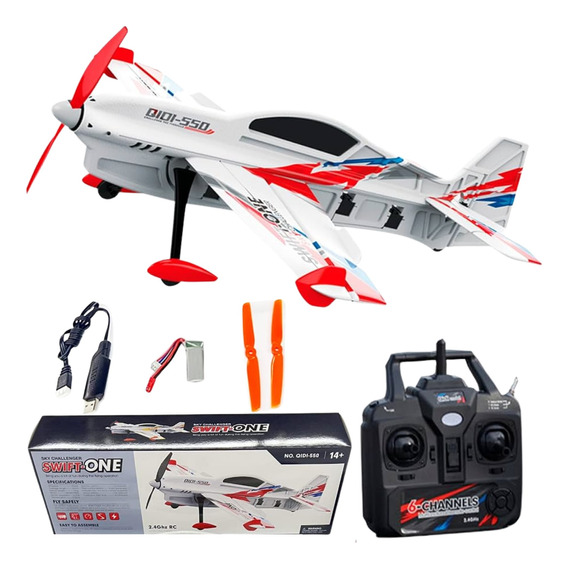 Avión 3d De Control Remoto Swift-one Qidi-550 Rtf Recargable