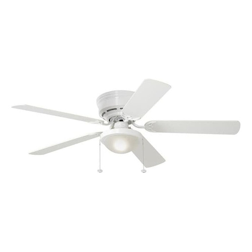 Ventilador de techo Harbor Breeze Armitage white con 5 aspas color  white y washed oak, 52" de diámetro 120 V