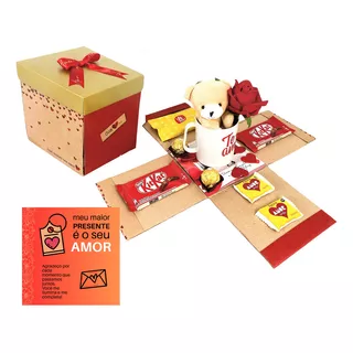 Caixa De Chocolates Explosão = Presentes Dia Dos Namorados