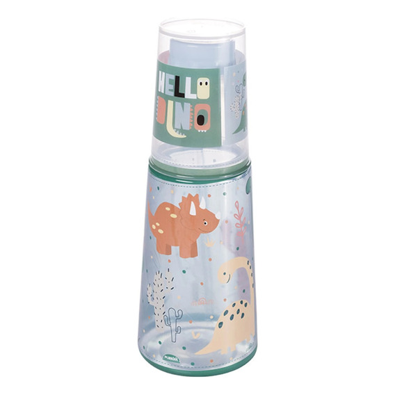 Botella Con Vaso De 960 Ml Diseños Infantiles Libre Bpa