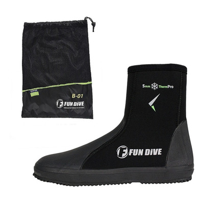 Bota Neoprene Mergulho 5 Mm Fun Dive - Solado Antiderrapante