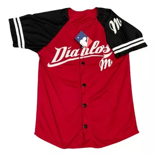 Jersey Casaca De Beisbol Diablos Rojos De Mexico Bordado 