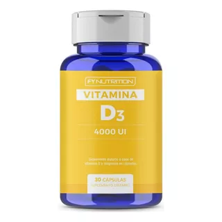 Vitamina D3 Fynutrition - 4000 Ui (100mcg) Con 78mg De Magnesio - Cápsulas En Frasco De 30 Un.