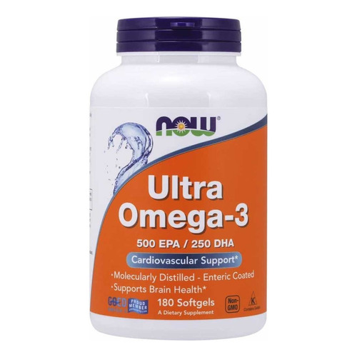 Ultra Omega3 500 Epa/250 Dha / Now Sabor Sin sabor