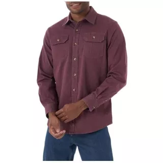 Camisa Wrangler Mezclilla Suave Manga Larga Talla Grande