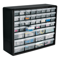 Organizador Con 44 Gavetas, Truper 102642 Color Negro