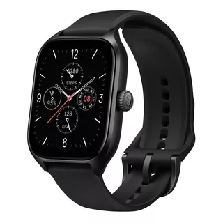 Smartwatch Amazfit Fashion Gts 4 1.75  Caja  Infinite Black, Malla  Infinite Black De  Fluoroelastómero A2168