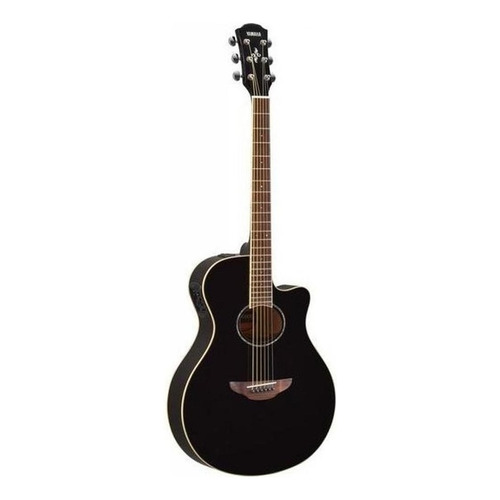 Guitarra Electroacústica Yamaha APX600 para diestros black palo de rosa brillante