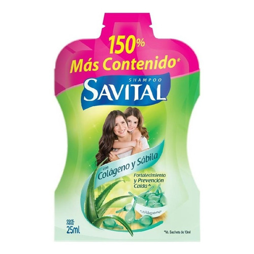 Shampoo Savital Colágeno & Sabi - Ml A $44