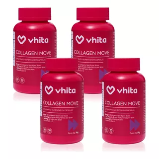 4x Collagen Move Vhita Colágeno Tipo 2 Para Articulações