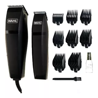 Kit Maquina Patillera Mas Peluquera Wahl Home Cut Color Negro 110v