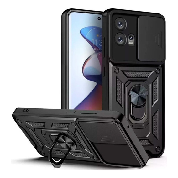 Funda Para Moto Edge 30 Fusion Neo Ultra Anillo Cubre Camara