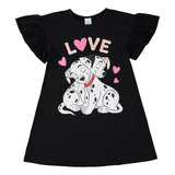 Vestido Infantil Manga Babado Clássicos Disney - Malwee Kids