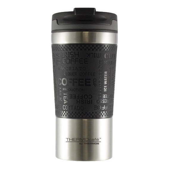 Termo Vaso Portátil Acero Inox Calor/frío Thermos 360ml Color Negro