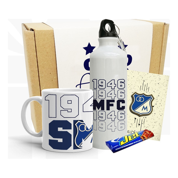 Caja De Regalo Millos Artesanal/ Mug Millonarios Artesanal/