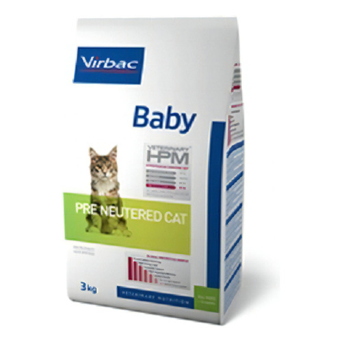 Alimento Virbac Veterinary HPM Pre Neutered Cat para gato de temprana edad en bolsa de 3kg