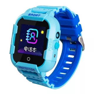 Smartwatch Wonlex Kt03 1.3  Caja  Azul Claro, Malla  Azul Claro/azul De  Silicona