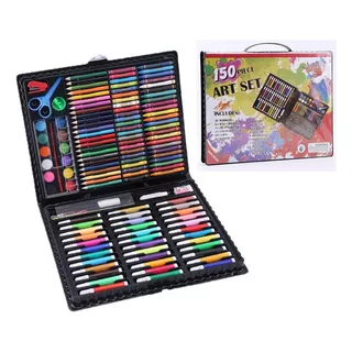 Set Creativo De Colores Arte Y Dibujo Caja De 150pcs