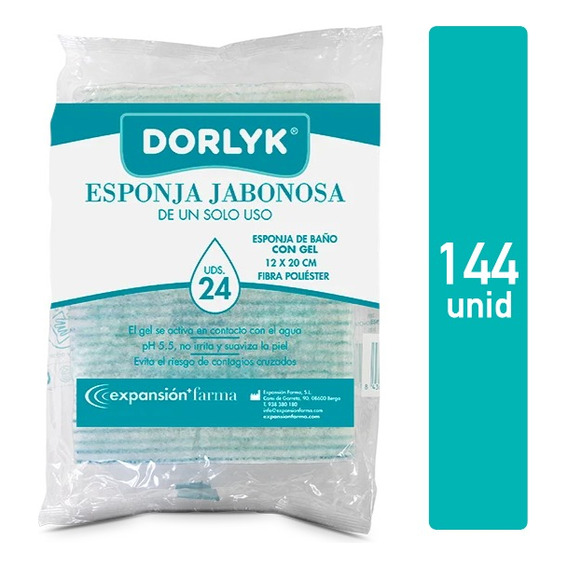 Pack Esponja Jabonosa Desechable Dorlyk 144 Unidades