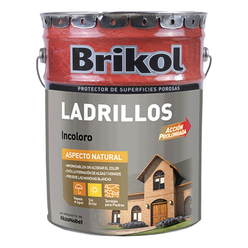 Brikol Ladrillo Impermeabilizante Protec 20lts- Prestigio Color Natural satinado