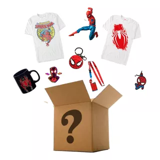 Caja Misteriosa De Spiderman Universo Marvel 8 Pzas Variados