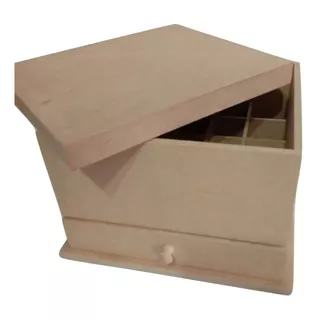 Porta Esmaltes Caja  Fibrofacil Para Pintar Morema Trece