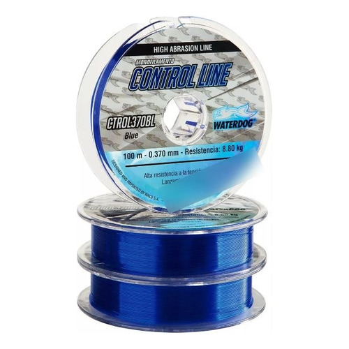 Nylon Tanza Waterdog Control Line 0.52mm 100mts 17,3kg Color Azul