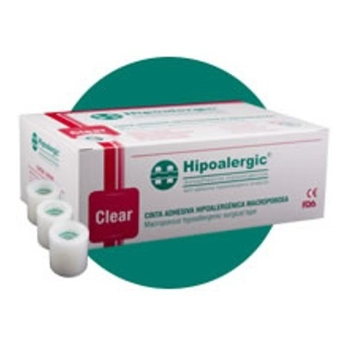 Hipoalergic Clear Tela Adhesiva 5.00cm X 9 Mts X 6 Unidades