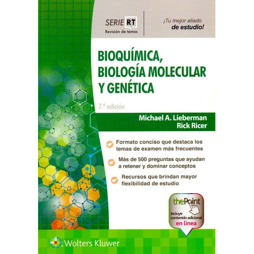 Bioquímica, Biología Molecular Y Genética Serie Rt Lieberman