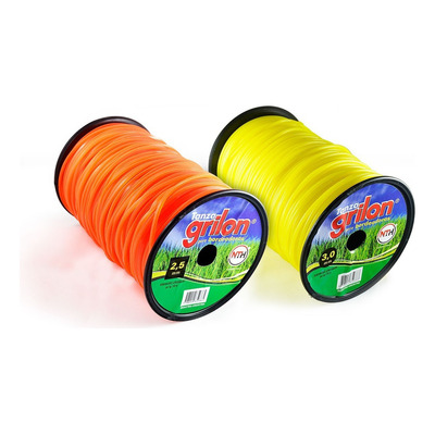 Tanza Grilon 1,5mm Redonda Bordeadora Desmalezadora Motoguad Color Amarillo X1 Kg