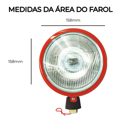 Farol Dianteiro Trator Massey-ferguson 50x 55x 65x 85x 95x