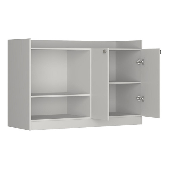 Mueble Aparador P/ Cocina Microondas Multiuso 2 Puertas 