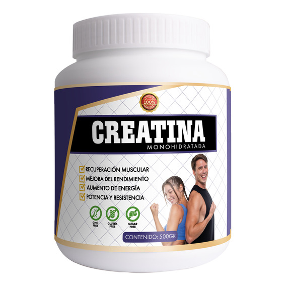 Creatina Monohidratada 500 Gr Suplemento Polvo Puro 500gr