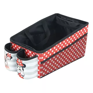 Organizador Consola Auto Porta Objeto Juguetes Disney Minnie Color Rojo