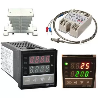 Control Temperatura Pirometro Rexc100 Tipo K Y Relé Ssr Kit