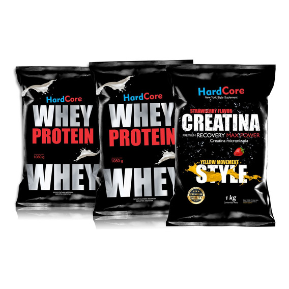 Proteínas Por 2 Kg + Creatina Por 1 Kg Hardcore