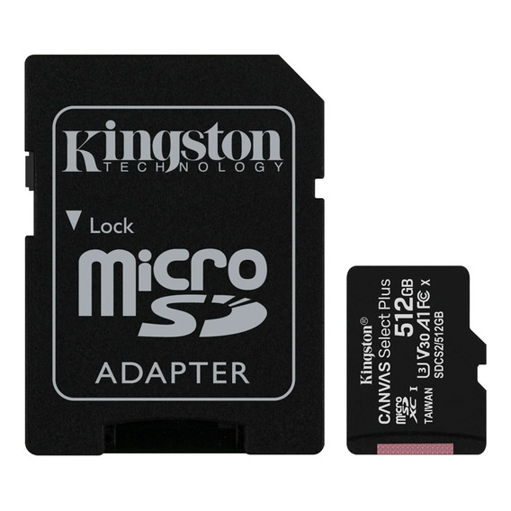 Tarjeta De Memoria Sd Kingston De 512 GB