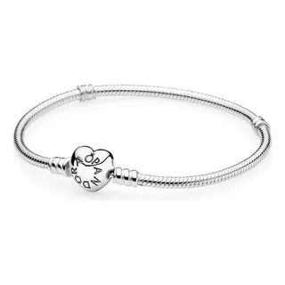 Pandora Pulsera Cierre De Corazón Cad. De Serpiente Con Kit