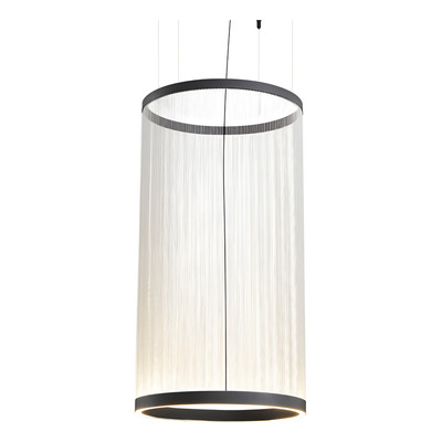 Colgante Hilo 5 Led Integrado 60w Diseño Beige 55x110cm
