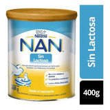 Leche De Fórmula En Polvo Sin Tacc Nestlé Nan Sin Lactosa Sabor Leche En Lata De 1 De 400g - 0 Meses A 1 Años